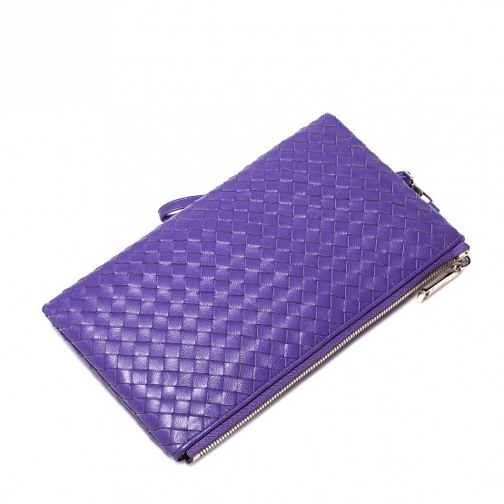 Elegáns lila színű Nucelle bőr pénztárca